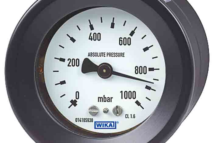 the pressure gauge