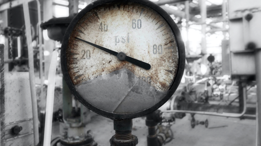Glass & Metal Water Level Indicator Volume Ruler Gauge for Commercial Boiler 